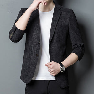 Korean Slim Fit Men’s Suit | Stylish Casual Blazer Spain