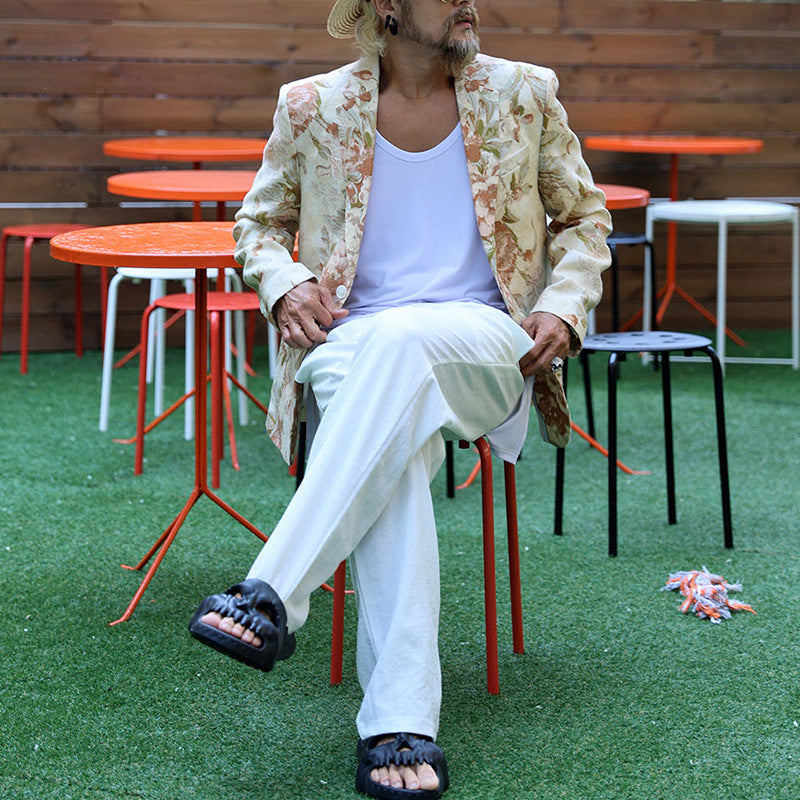 Trendy Casual Print Suit for Men