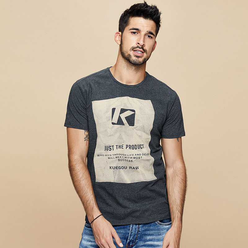 Men's round neck top