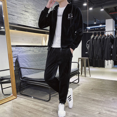 Gold Velvet Tracksuit for Men | Stylish & Comfy Set Spain