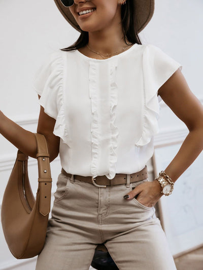 Ruffle Blouse Top