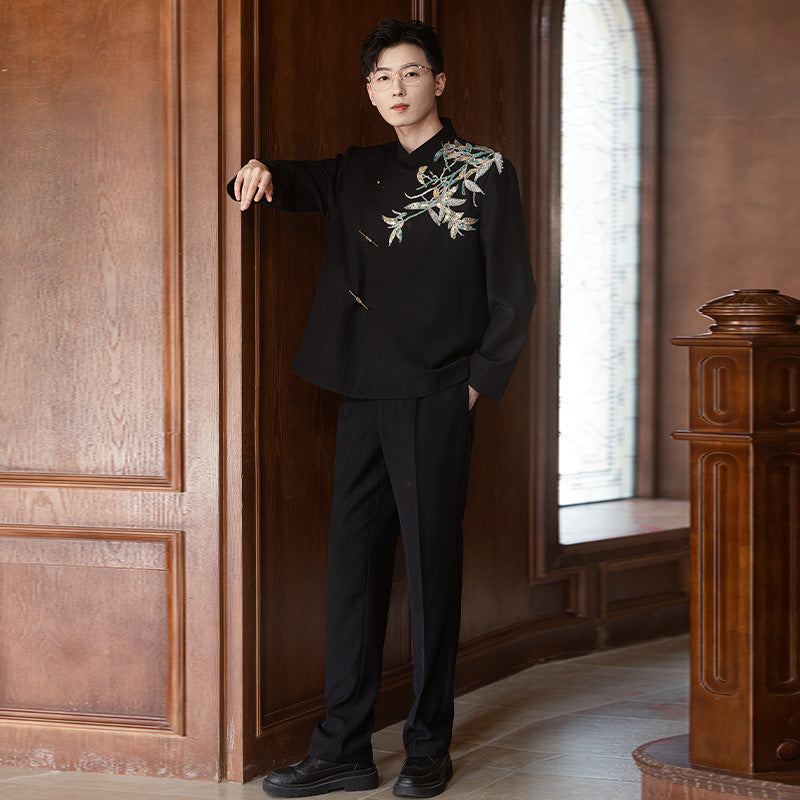 Elegant Zhongshan Wedding Suit for Men