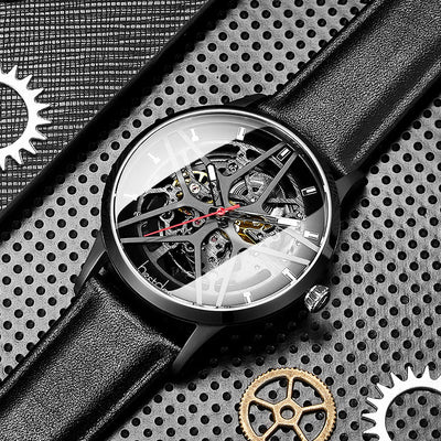 Automatic hollow waterproof male mechanical watch