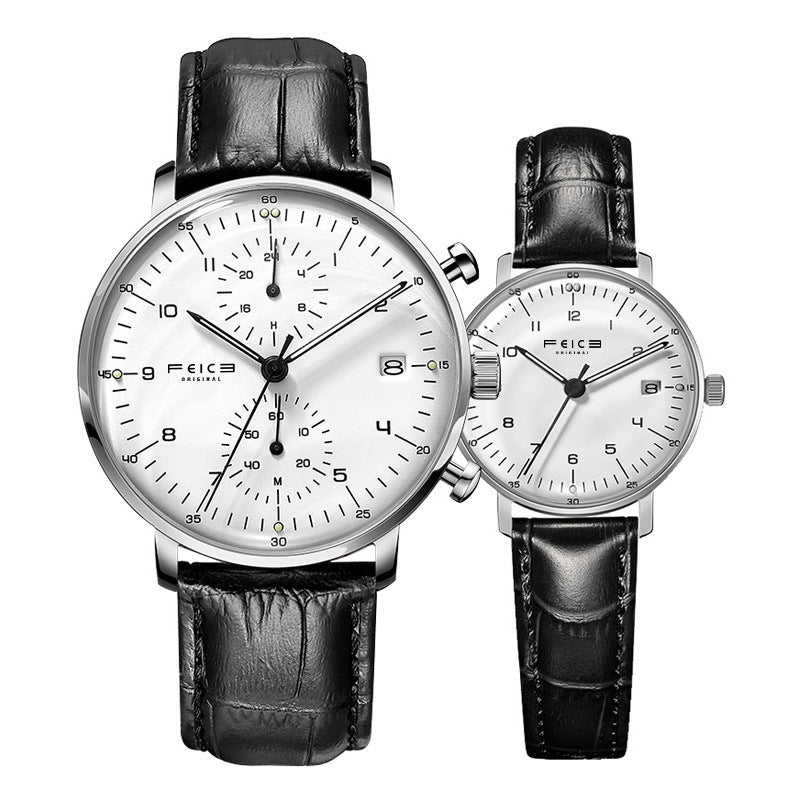 Men's And Women's FWaterproof Belt Watch