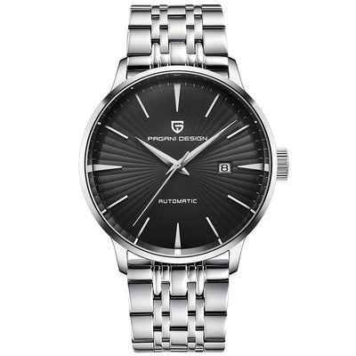 Automatic mechanical simple leather waterproof watch