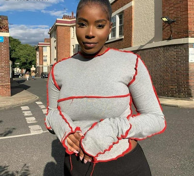 Fashion round neck top