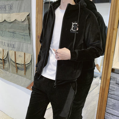 Gold Velvet Tracksuit for Men | Stylish & Comfy Set Spain