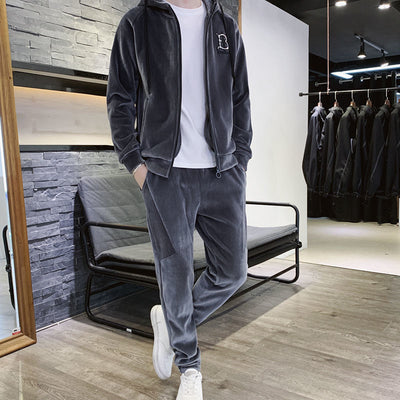 Gold Velvet Tracksuit for Men | Stylish & Comfy Set Spain
