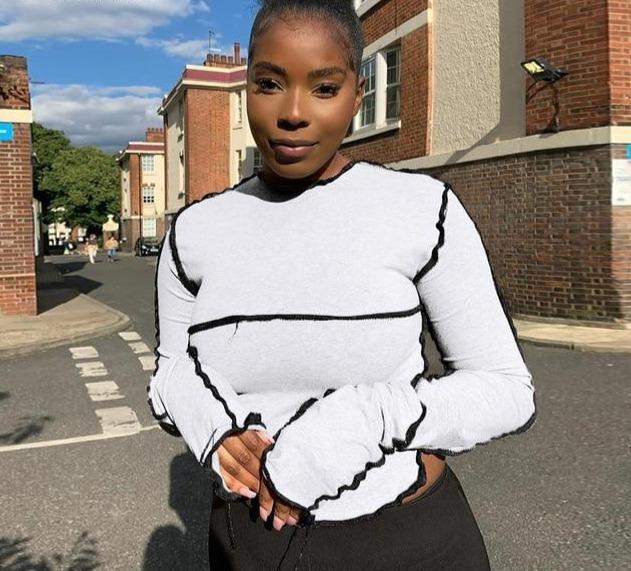 Fashion round neck top