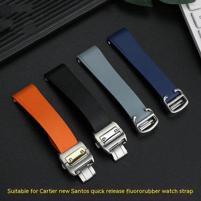 Quick Release Fluorine Rubber Watch Band 21mm Men