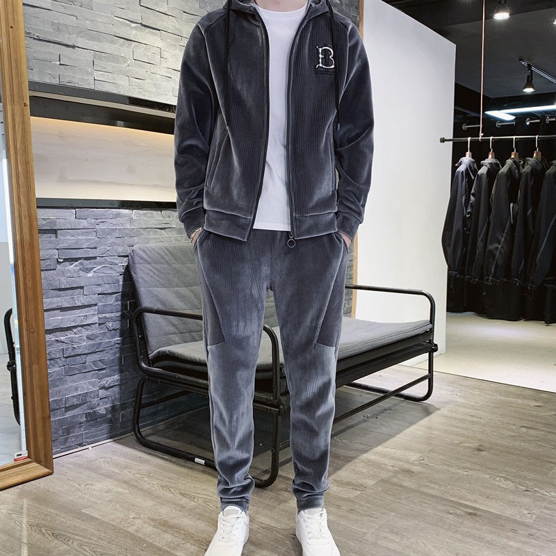 Gold Velvet Tracksuit for Men | Stylish & Comfy Set Spain