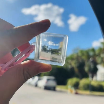 Fashion Pixel Filter Keychain Acrylic Pendant