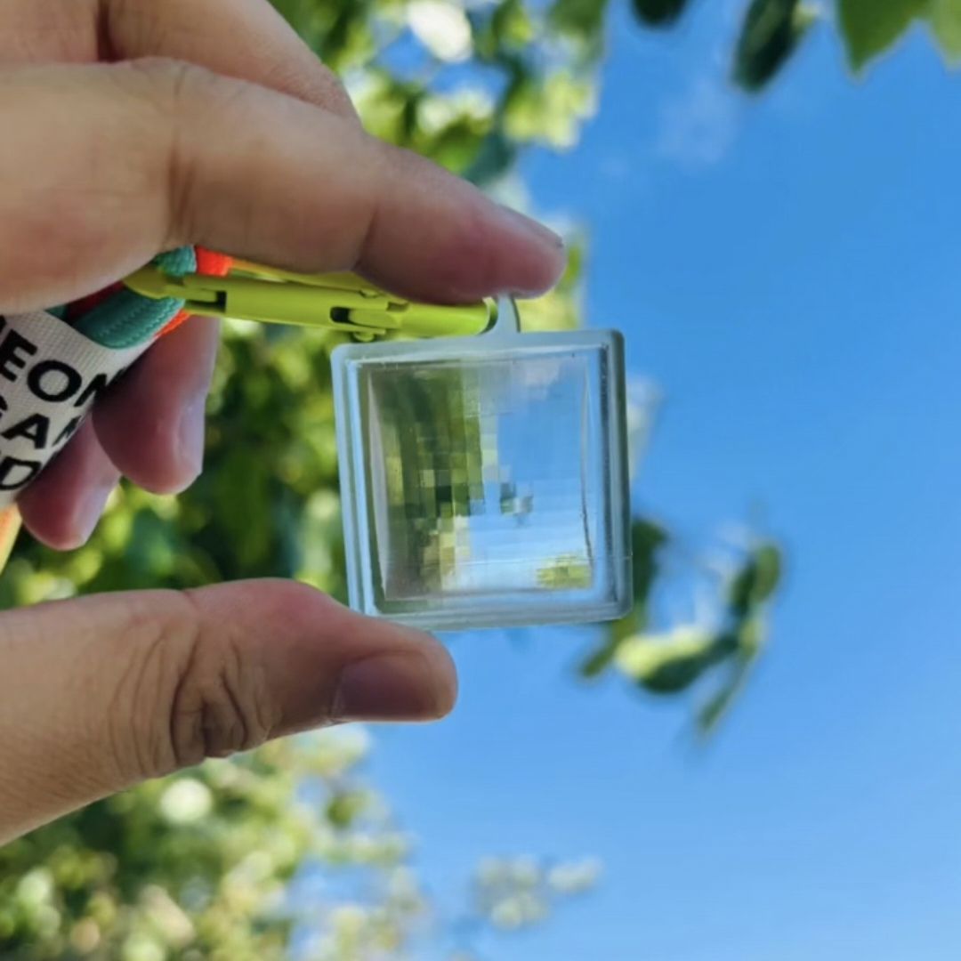Fashion Pixel Filter Keychain Acrylic Pendant