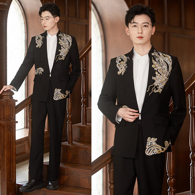 Elegant Zhongshan Wedding Suit for Men