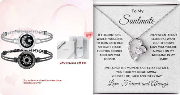 Couple Leather  Interactive Bracelet