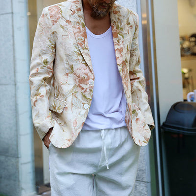 Trendy Casual Print Suit for Men