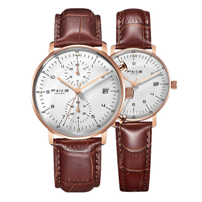 Men's And Women's FWaterproof Belt Watch