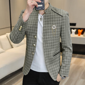Stylish Men's Leisure Suit Coat – Trendy Fit for All Ages